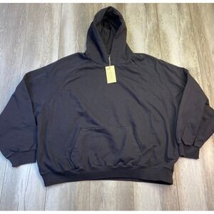 MNML Every Day Hoodie Mens 3XL Black Washed Heavy Pullover Streetwear Men NEW